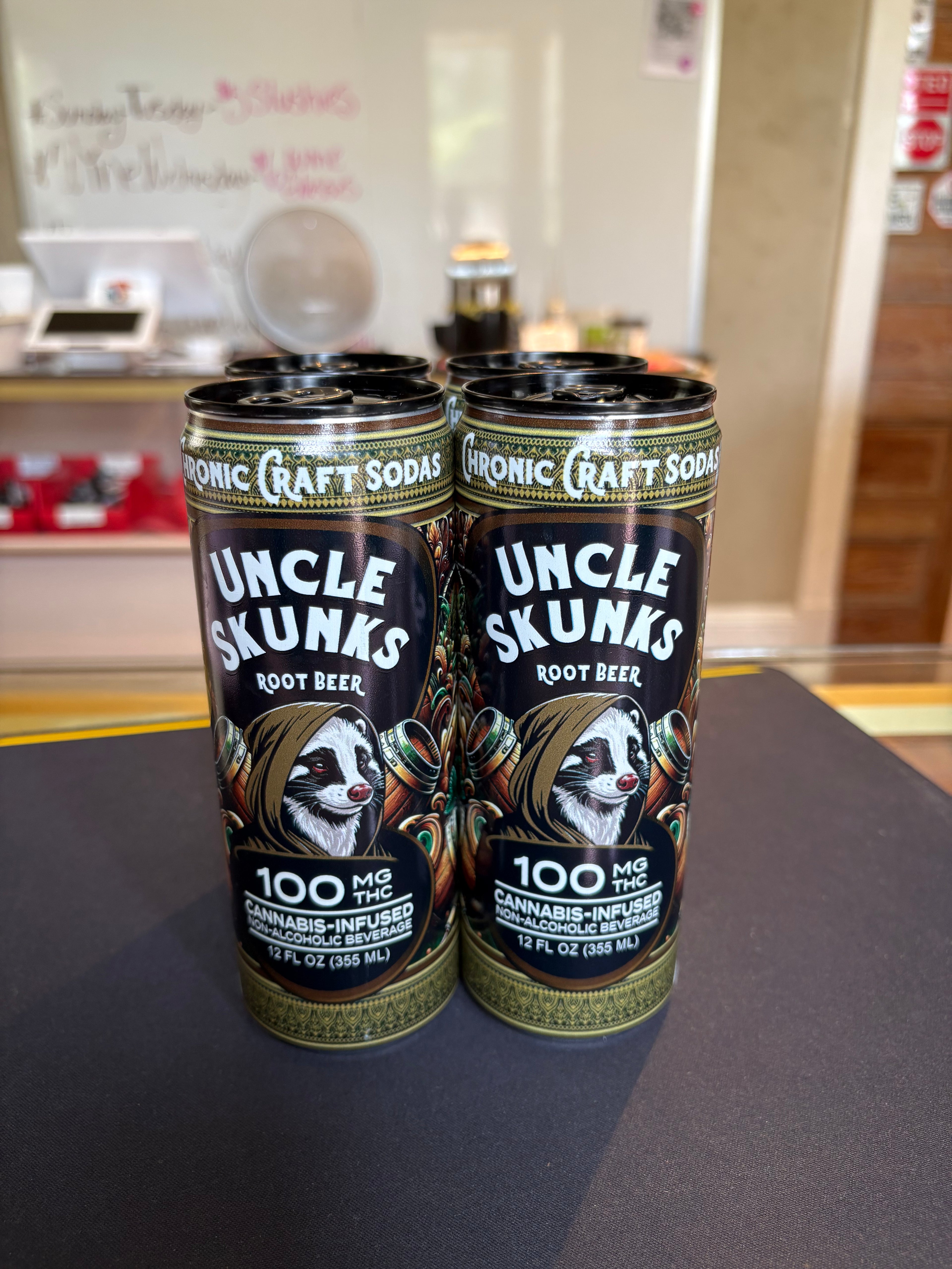 4 PACK UNCLE SKUNK & INDIGO 100MG SODAS