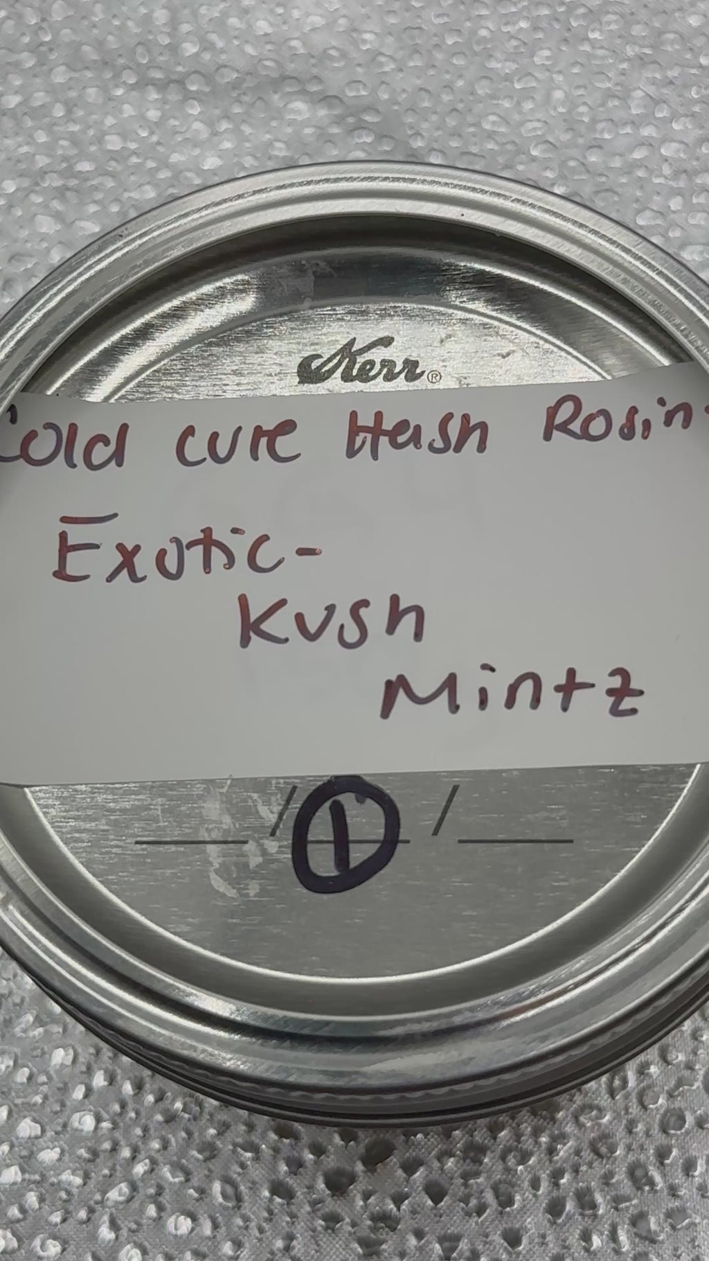 COLD CURE HASH ROSIN